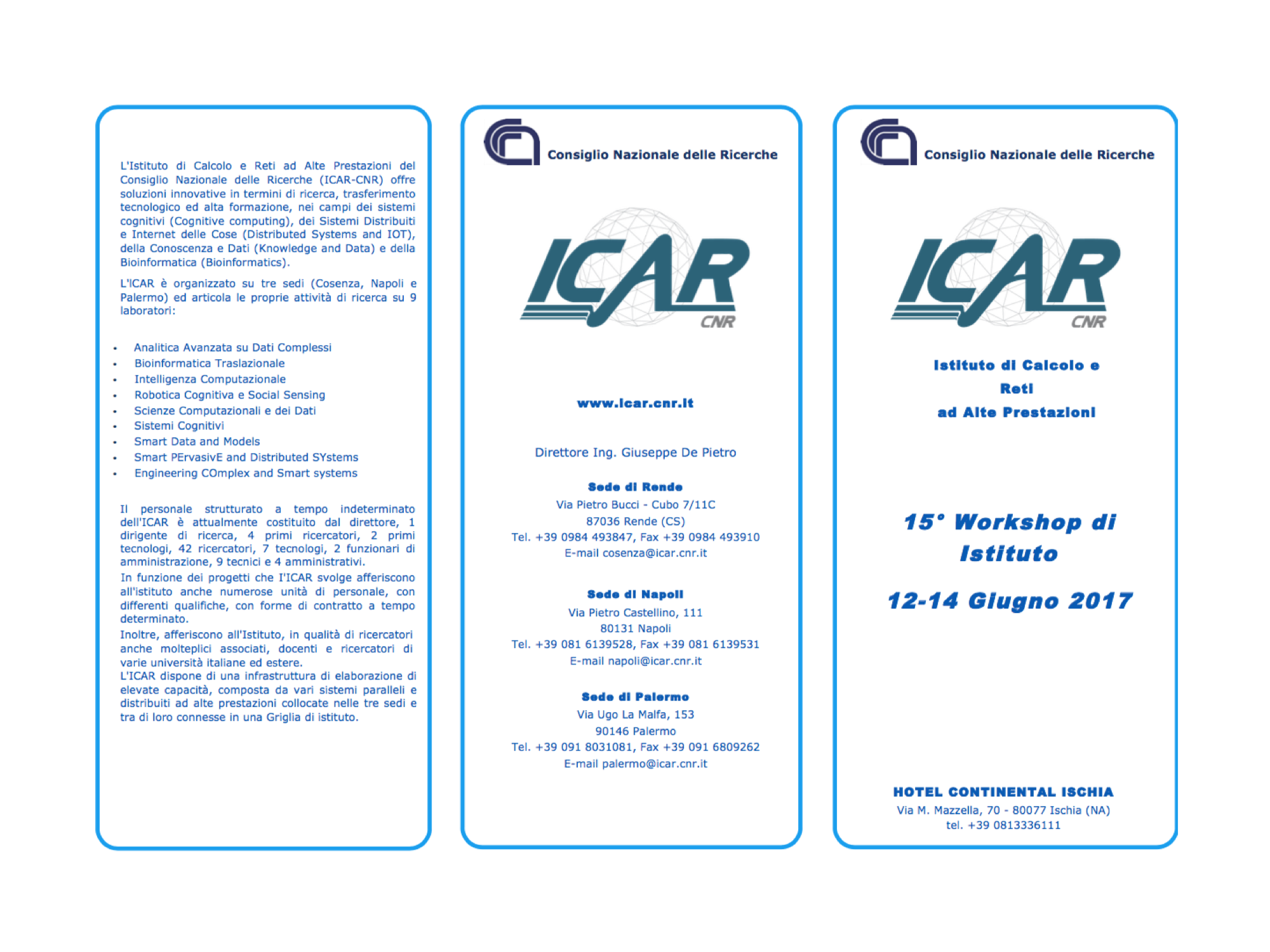 XV WORKSHOP ICAR