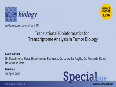 Il Cnr-Icar Guest Editor Per MDPI Biology